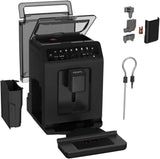 Krups EA897B Evidence ECOdesign automatický kávovar na espresso, funkce automatického espressa a cappuccina, technologie Quattro Force, šálky na mléko jedním dotykem, 8 předvoleb, mléčný systém, 1450 W