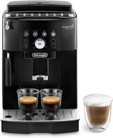 De'Longhi Magnifica S Smart ECAM 230.13.B Plně automatický kávovar na espresso s napěňovačem mléka pro cappuccino, espresso, kávu a dlouhou kávu, tlačítka přímé volby a otočný ovladač, funkce 2 šálků, černá