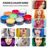 Temporary Green Hair Dye – Vosk pro barvení vlasů, Tón vlasů pro muže Ženy, Přírodní vlasová pomáda, Vosk pro barvení vlasů Crazy Party (4,23 oz, Zelený) Naty Shop Hair Dye