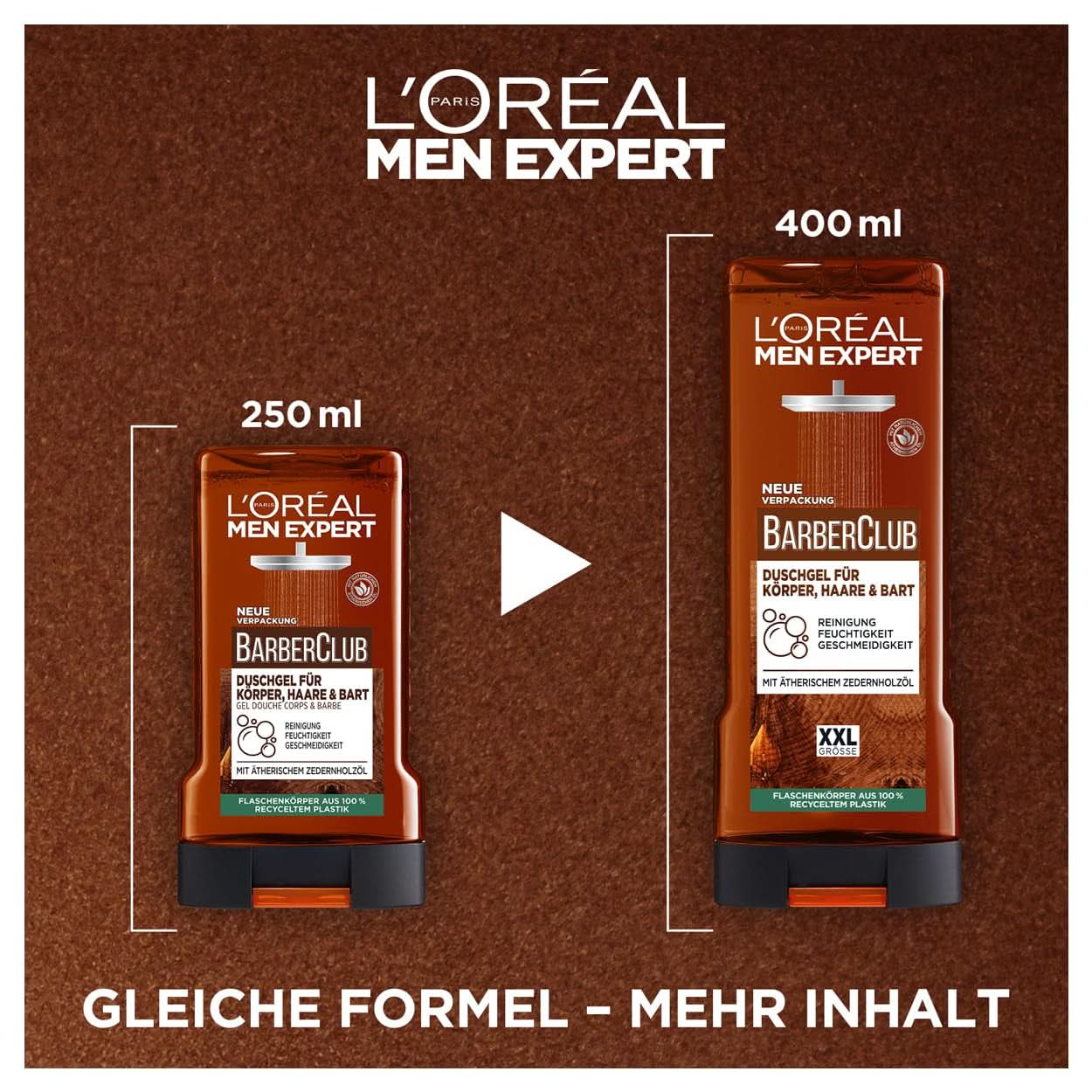 L'Oréal Men Expert XXL sprchový gel a šampon pro muže, 400 ml Naty Shop
