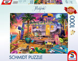 Schmidt Spiele 58573 Jeff Haynie, Mit Dem Wohnwagen Am Meer, skládačka 1000 dílků Puzzle Naty Shop Výchozí název