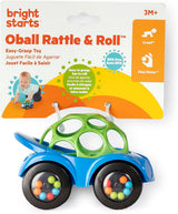 Bright Starts Oball Rattle Toy Motor Activity Hračka pro miminka a batolata od 3 měsíců 1 kus Náhodná barva Modrá nebo červená Dětské hračky Naty Shop