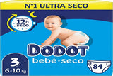 Pleny Bebé-Seco, velikost 3, 6 kg - 10 kg, 84 plen, sušení až 12 hodin