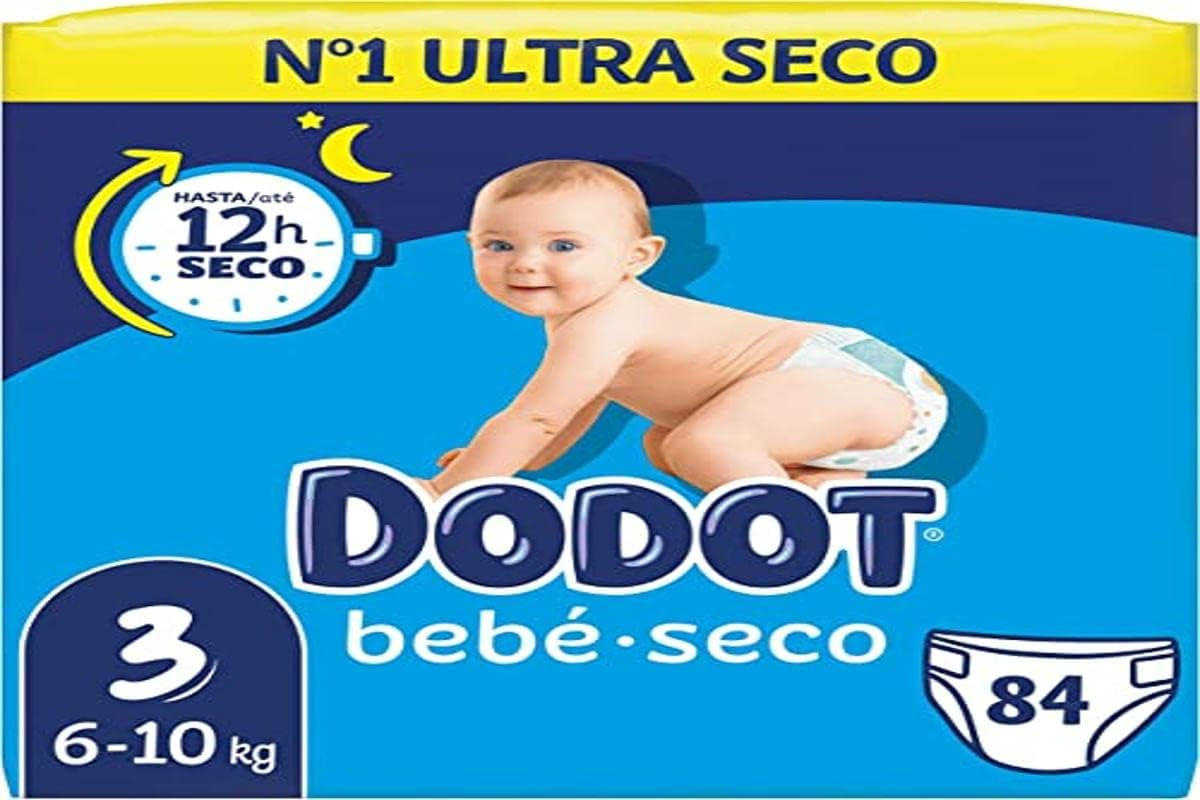 Pleny Bebé-Seco, velikost 3, 6 kg - 10 kg, 84 plen, sušení až 12 hodin