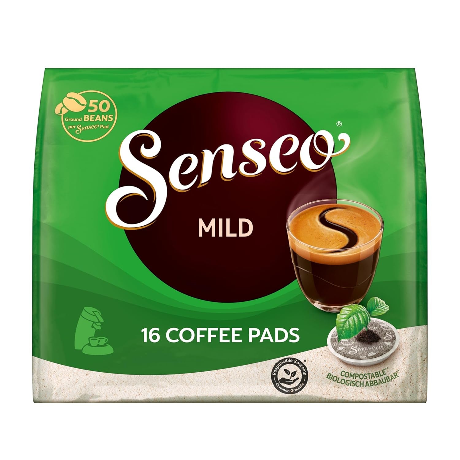 Senseo Pads Probierbox 5 Sorten, Vielfaltspaket, 5 x 16 Getränke, 80 kaffeepadů