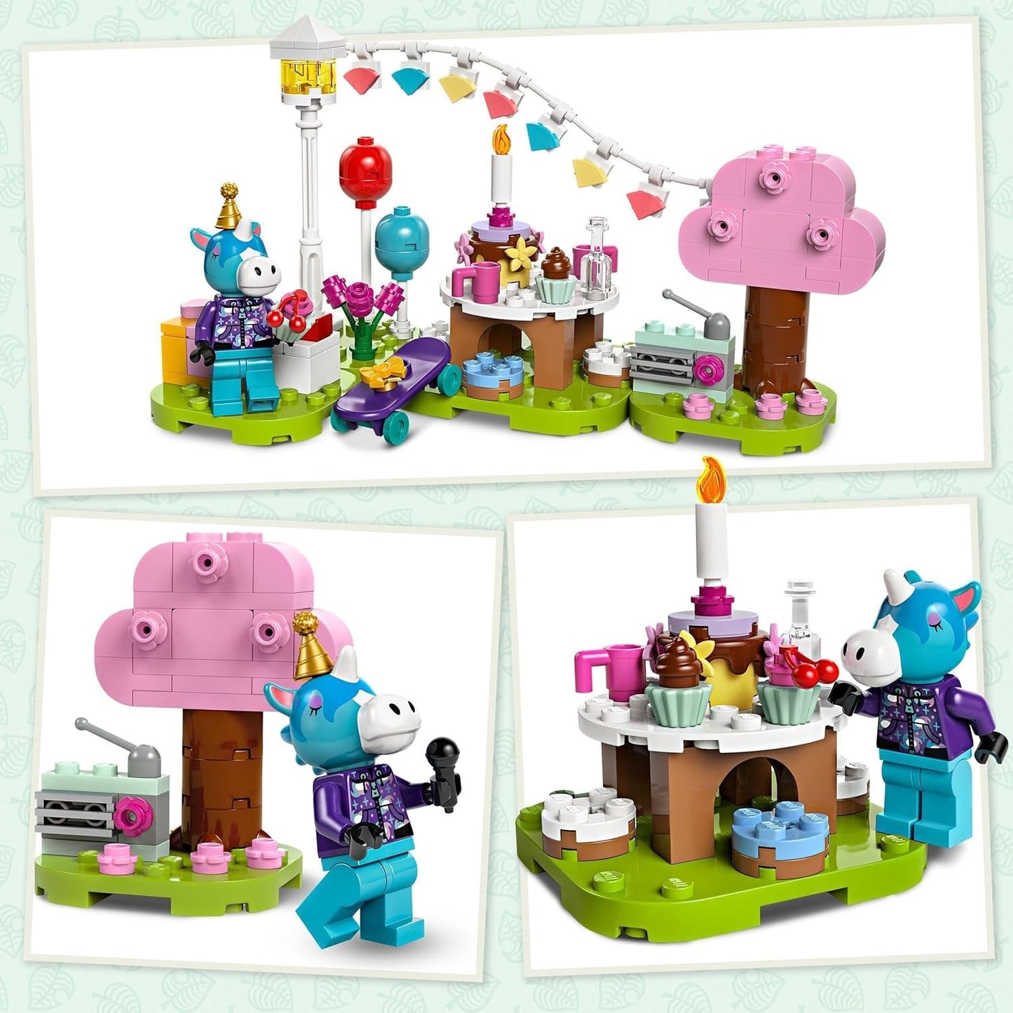 LEGO Animal Crossing Jimmyho narozeninová oslava Dětská kreativní hračka Videohra Sada zvířátek s koněm Dárek pro dívky a chlapce 6 let 77046 Stavebnice Besuche den LEGO-Store