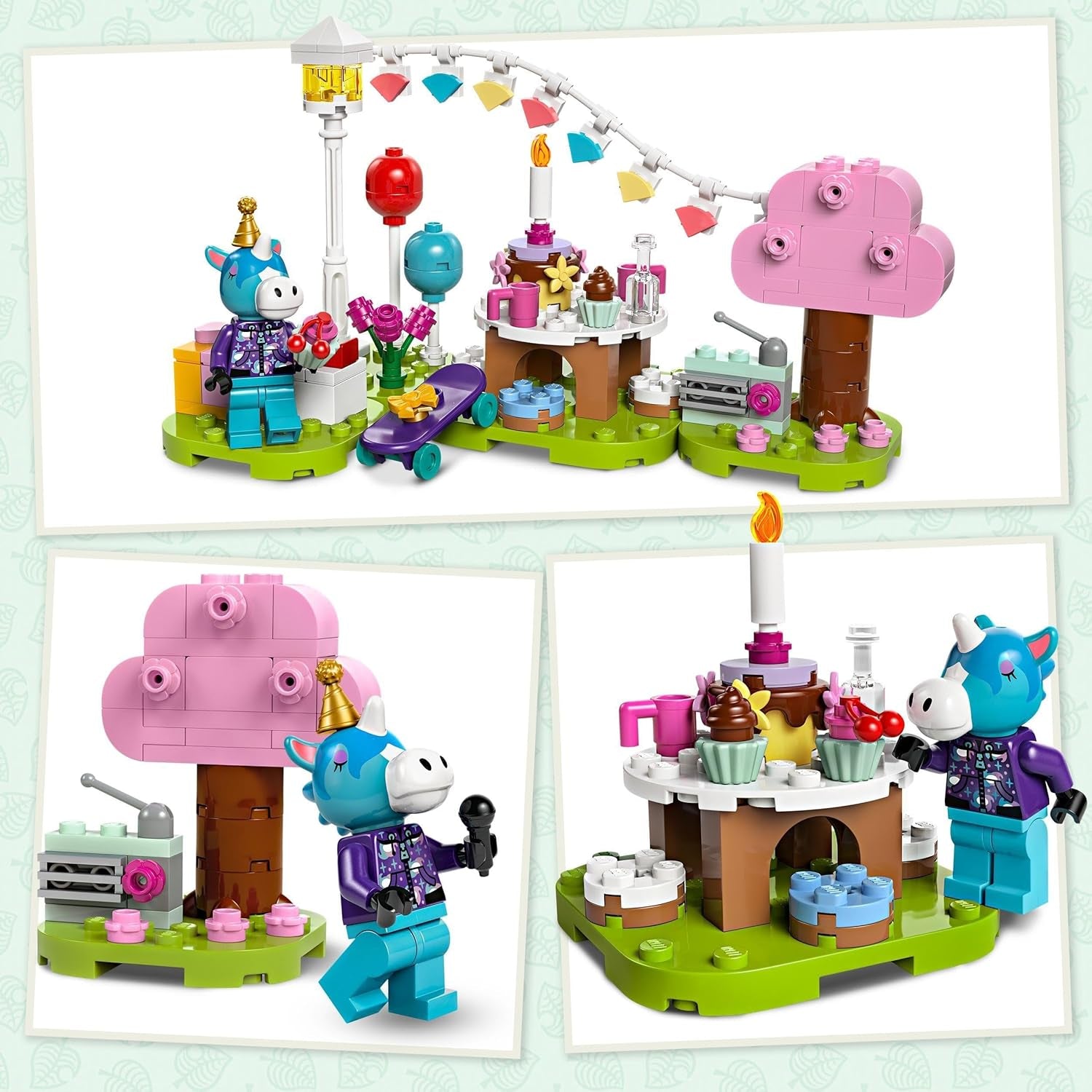 LEGO Animal Crossing Jimmyho narozeninová oslava Dětská kreativní hračka Videohra Sada zvířátek s koněm Dárek pro dívky a chlapce 6 let 77046 Stavebnice Besuche den LEGO-Store