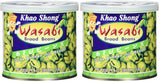 Khao Shong smažený zelený hrášek s wasabi, křupavý hrášek v pikantním těstíčku, nízkotučná alternativa k ořechům, středně pikantní, 1 plechovka 140 g | 140 g (1 balení)