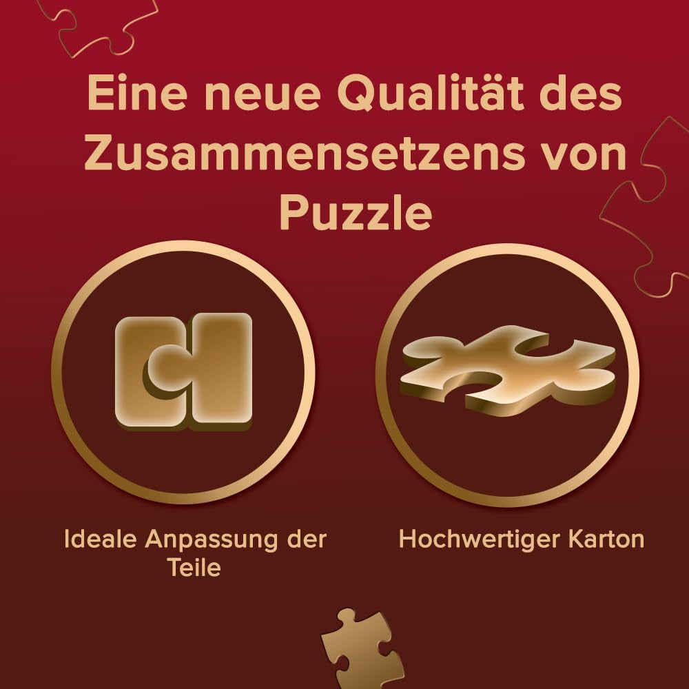 Trefl Premium plus Quality - Puzzle Tea Time: Houses Stoney Lane - 1000 dílků, Série nostalgických malovaných obrázků, Ideální sladění dílků, Pro dospělé a děti od 12 let Puzzle Naty Shop