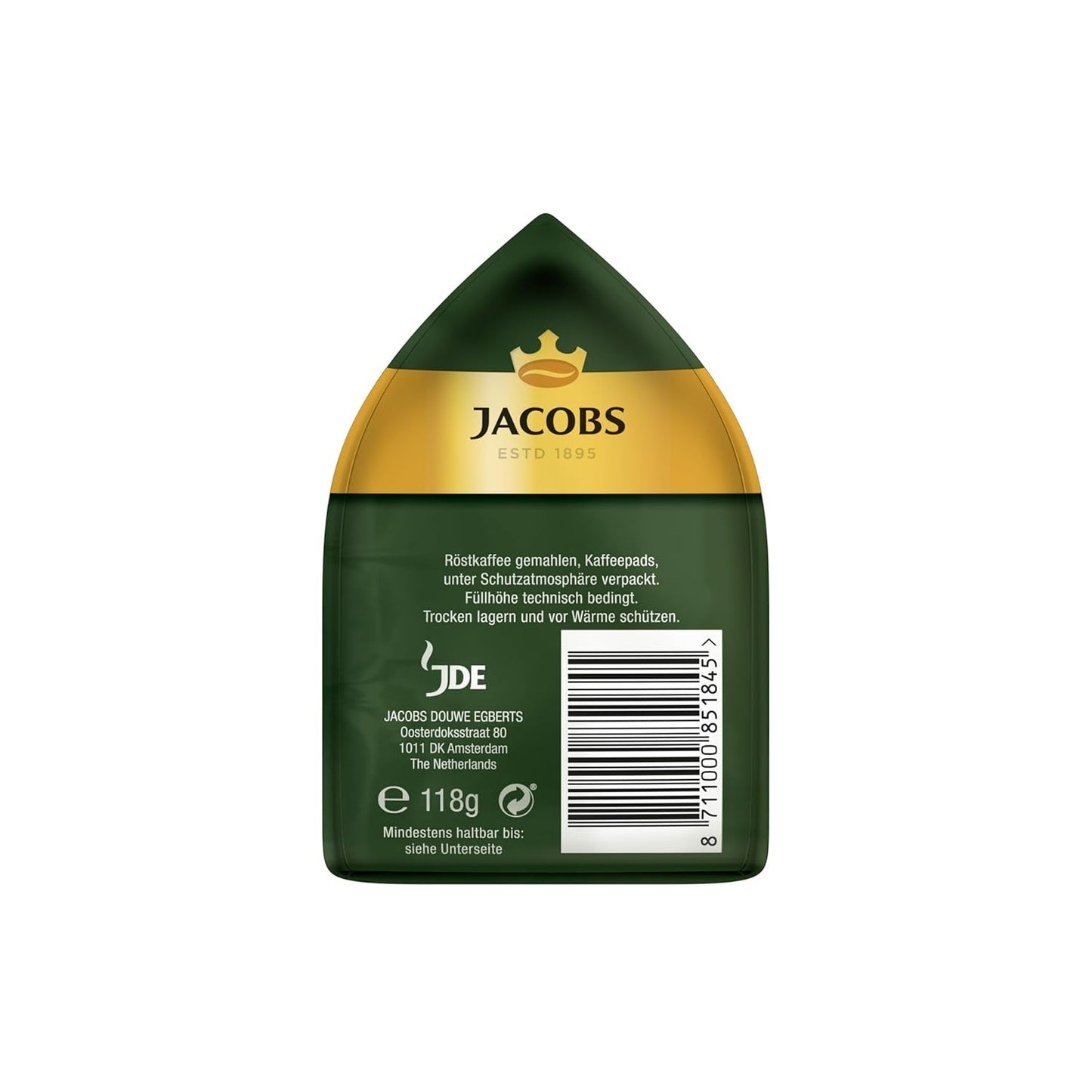 Jacobs Pads Crema Mild, podložky kompatibilní se Senseo, 5 x 18 Getränke, 90 kaffeepadů