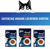Polévkové proužky Felix, kočičí polévka, smíšená odrůda, balení 8 ks (8 x 6 sáčků po 48 g)