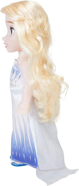 Panenka Disney Frozen 2 Elsa – 35 cm vysoká, polohovatelná panenka v ikonických módních šatech a dlouhých vlajících vlasech pro extra zábavu, pro dívky od 3 let, 214894