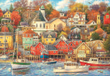Clementoni - 31685 Collection Puzzle - Good Times Harbour - Puzzle 1500 dílků od 14 let, puzzle pro dospělé se skrytými předměty, dovednostní hra pro celou rodinu, střední Puzzle Naty Shop