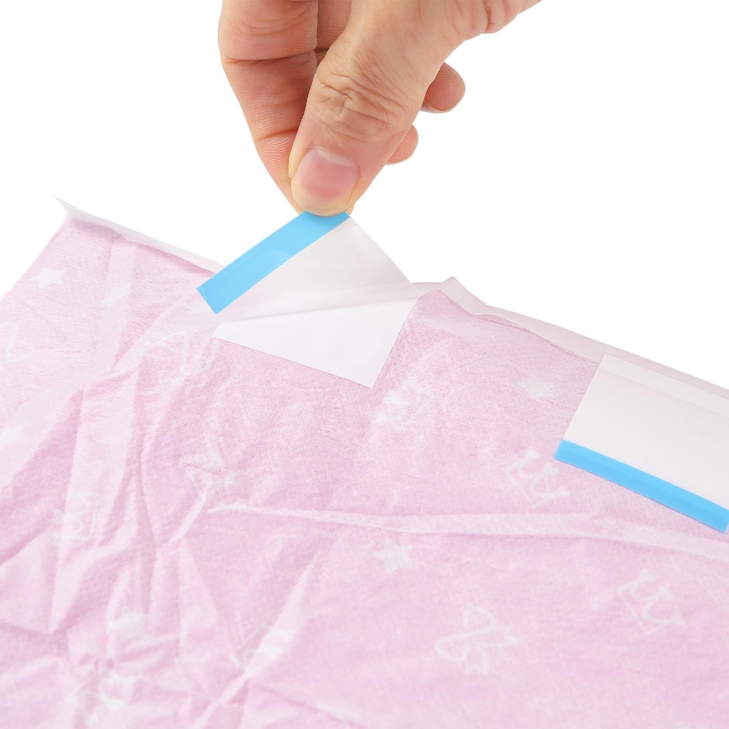 Plenky pro dospělé CutiePlusU, 10 kusů, jednorázové inkontinenční kalhotky s prostěradlem pro ženy a muže, maximální savost přes noc - malá princezna (velká velikost 94-119 cm)