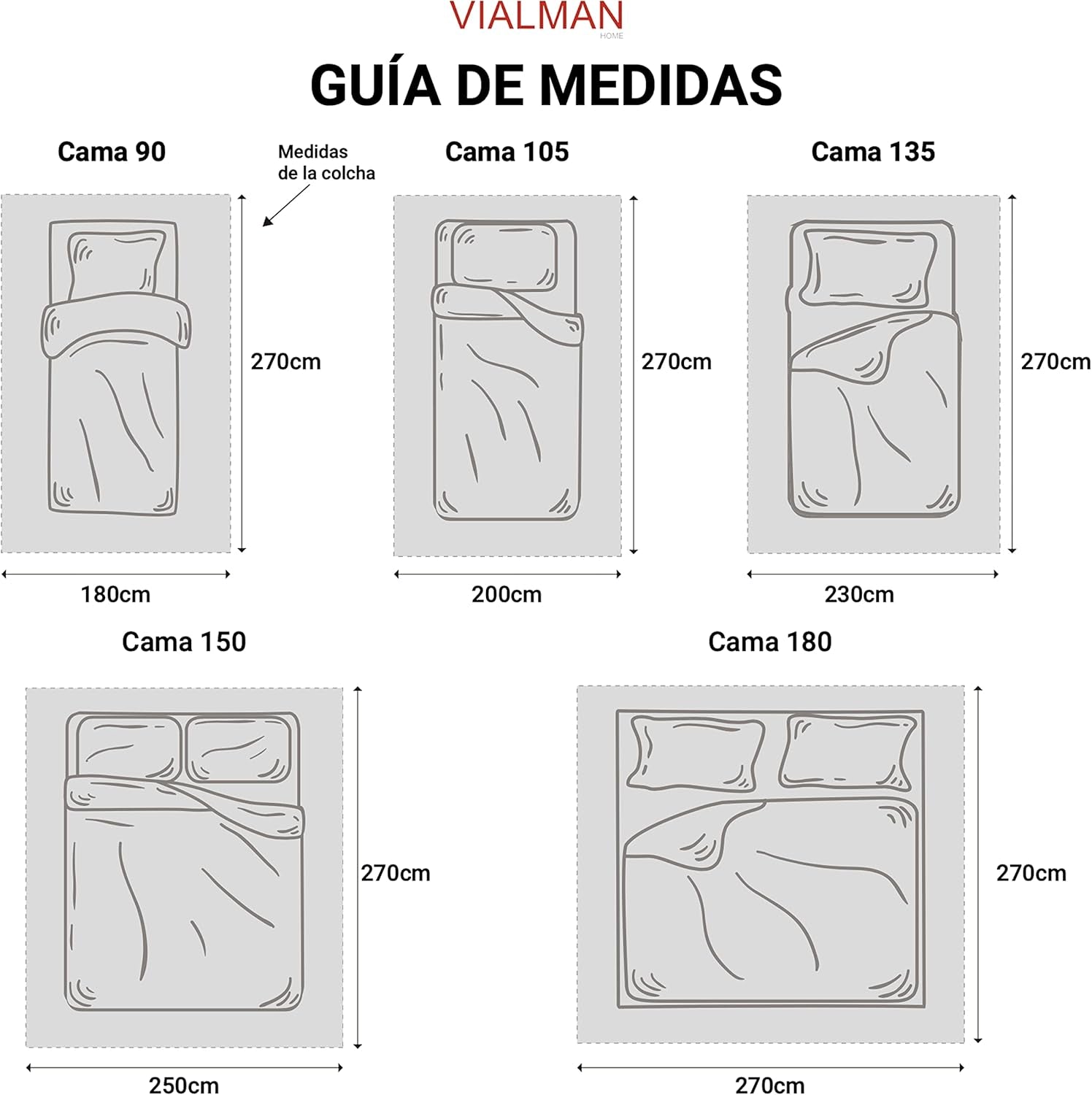 VIALMAN Lehká deka Sofia 29, Bavlna Polyester, Hnědá, Cama 135: 230 X 270 cm Postele a přikrývky Besuche den VIALMAN-Store