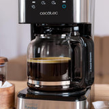 Espresso s filtrem Cecotec Coffee 66 Drop and Touch, výkon 950 W, 1,5 l, 12 šálků, dotykový displej, skleněná karafa, 24hodinový časovač, 6 spínačů, opakovaně použitelný síťový filtr