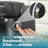 Bosch Tassimo finesse espresso na kapsle TAS162E, 70 nápojů, intenzivnější káva stisknutím tlačítka, automatické vypínání, udržitelné, perfektní dávkování, 1400 W, černá/černá