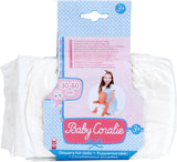 Pleny Theo Klein 1673 Baby Coralie | Pro panenky od 30 do 50 cm | Tři plenky se suchým zipem | Hračka pro děti od 3 let