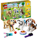 Sada LEGO 31137 Creator 3v1 roztomilý pes s figurkami zvířat jezevčík, mops, pudl a další, hračka pro děti 7+, dárek pro milovníky psů Stavebnice Besuche den LEGO-Store Výchozí název