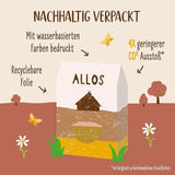 Muesli crocant premium cu nuci și amarant Allos | Muesli organic | Muesli cu nuci | Fulgi de ovăz | Cereale pentru micul dejun | Vegan | Pachet de 6 (6 x 400g)