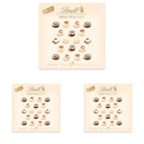 Čokoláda - Mini bílé pralinky | 90 g | Krabička s 18 pralinkami v 6 lahodných sortimentech | Čokoládový dárek | Čokoládový dárek (balení 3 ks)
