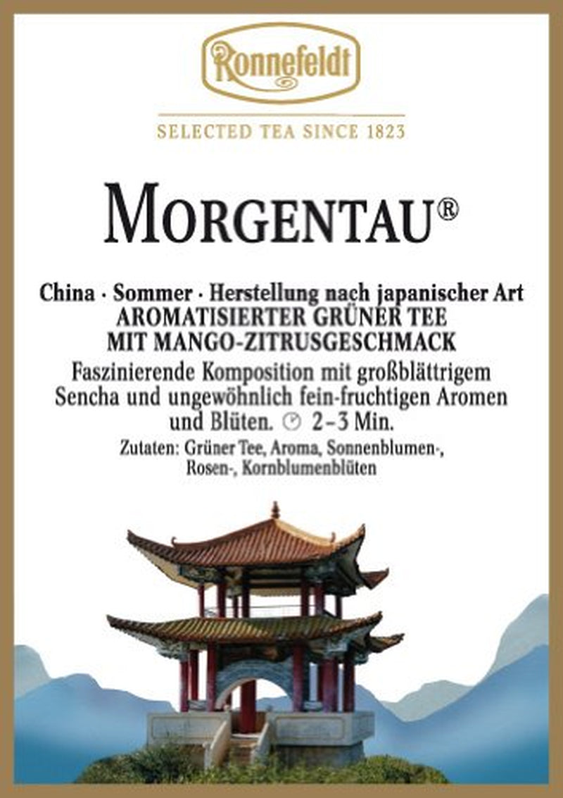 Ronnefeldt, zelený čaj s příchutí manga a citrusů, 100 g, balení 4 ks