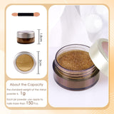 Chrome Nagel Pulver Spiegel Effekt Metallic Staub Holographische Glitter Glasierte Maniküre Dekoration Reflektierendes Pigment Für DIY Gel Polish Nail Art, Harz Handwerk, Geschenke Für Gold