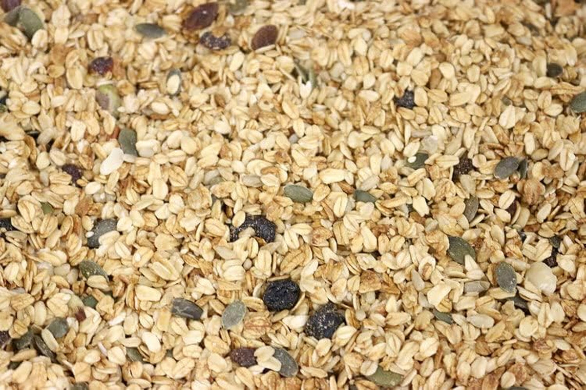 Müsli Deluxe Wholefood Earth - Směs vloček se sušeným ovocem, ořechy a semínky 1 kg | Bez GMO | Bohaté na vlákninu