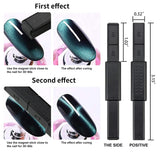Nail Art Werkzeug Magnetstift, 10 Stück Nagel Magnet Stick Tool Tool, Nagel Magnet Stift Und Starker Magnet Stock Punktierungsstifte Für DIY 3D Magnetics Katzenauge UV Gel Polnisch Nagel Kunst