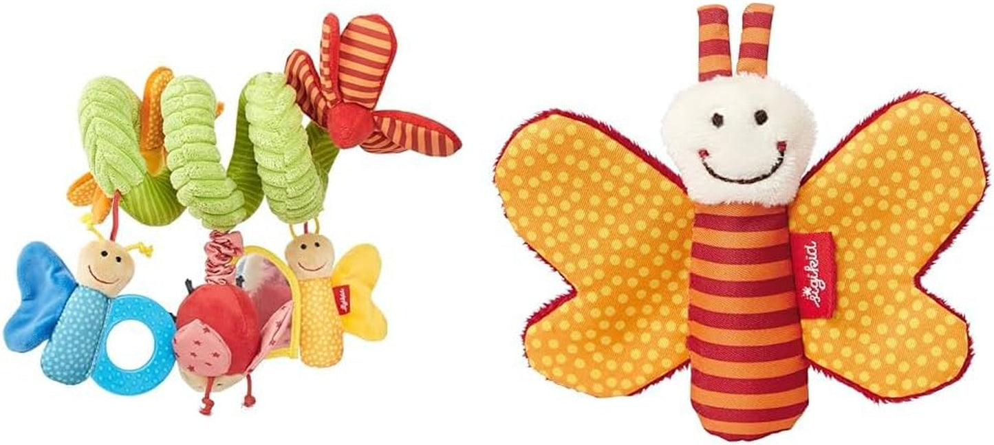 SIGIKID 42249 Aktivní spirálový motýl Baby Activity On Tour dívkám doporučená hračka od narození Vícebarevné hračky Bebe Naty Shop Balíček s hračkou pro miminko 41181 Vícebarevná