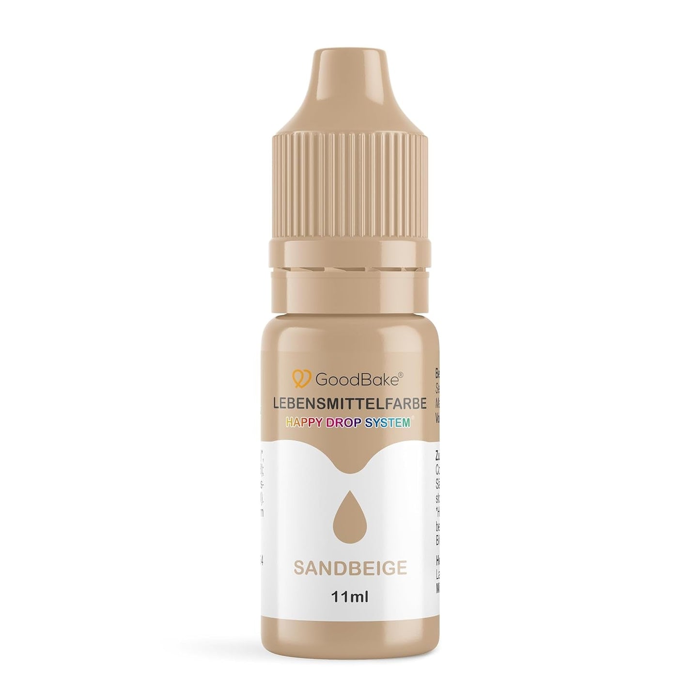 Goodbake Pastel Sand Beige Food Coloring (11ml) - High Dose Food Coloring - Pro barvení dortů, fondánu, máslového krému, macaronů, nápojů, slizu a mnoha dalších předmětů. 100% vegan