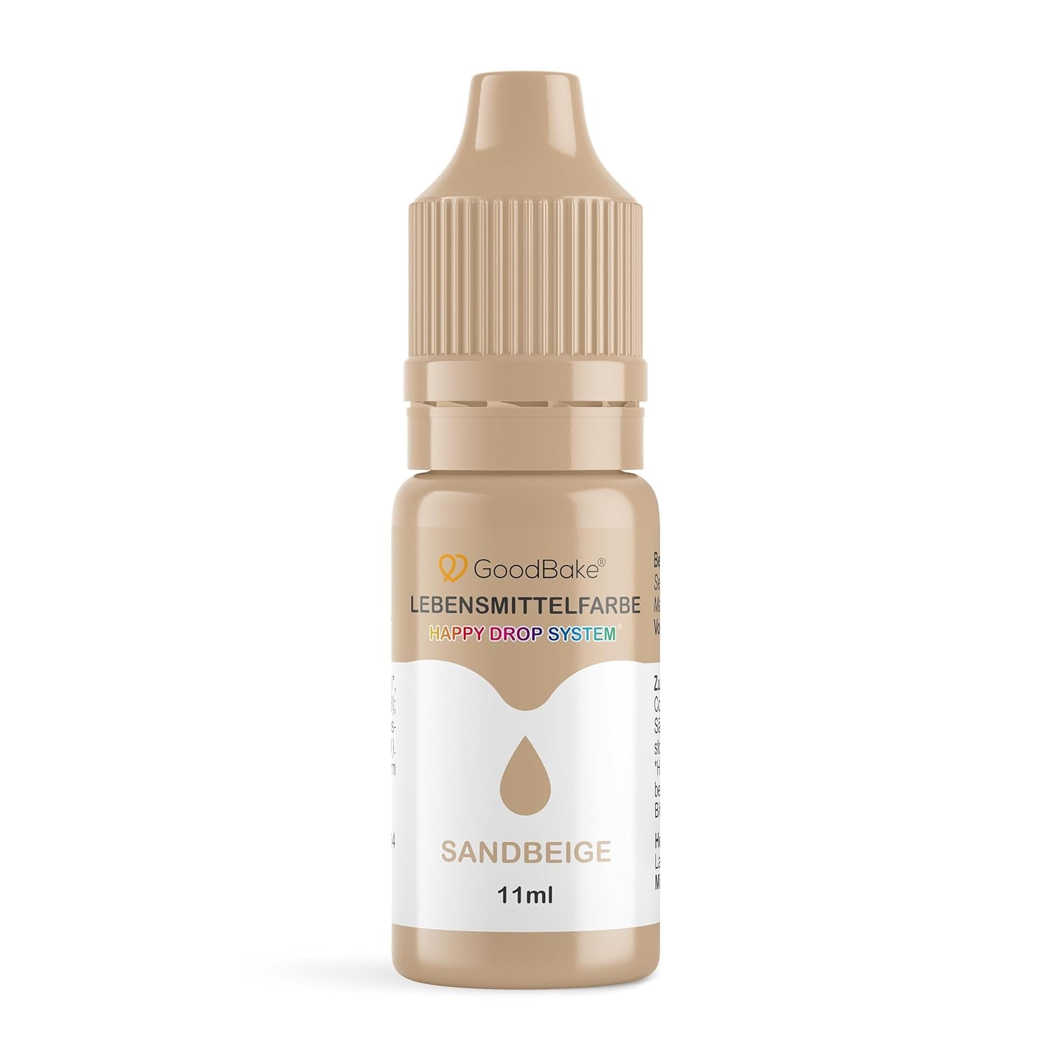 Goodbake Pastel Sand Beige Food Coloring (11ml) - High Dose Food Coloring - Pro barvení dortů, fondánu, máslového krému, macaronů, nápojů, slizu a mnoha dalších předmětů. 100% vegan