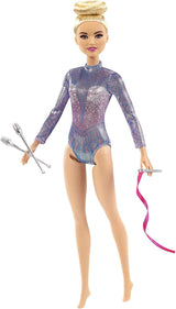 Barbie Série Můžete být čímkoli Blond vlasy Rytmická gymnastika Příslušenství Včetně panenky Dětská dárková hračka Věk 3+ GTN65