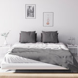 Soleil D'Ocre Adele, potah cik-cak, shozený z pohovky, Polycoton, šedý, 220 X 240 Cm Peřiny a přikrývky Naty Shop