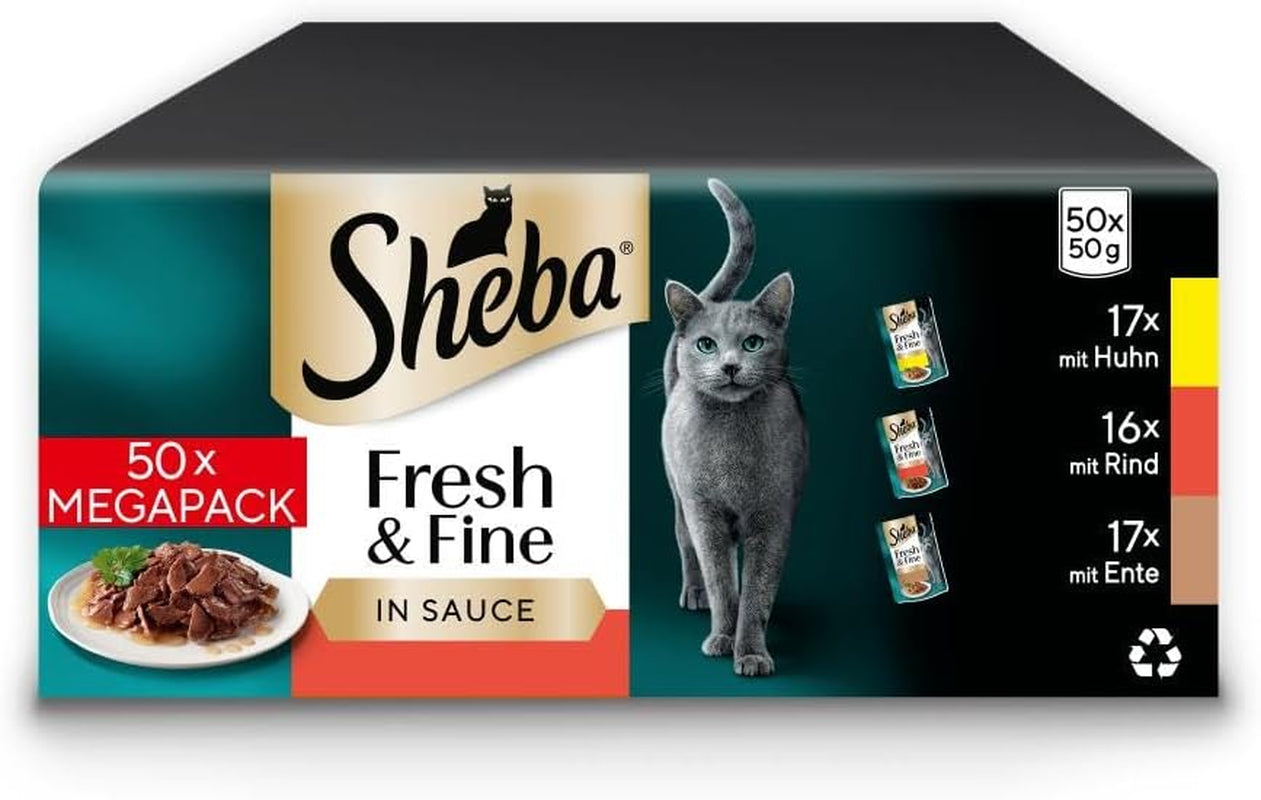 Sheba CATCARE sáček Wet Fresh & FINE (maso) kousky IN Omáčka pro dospělé 50G Multipack Standard