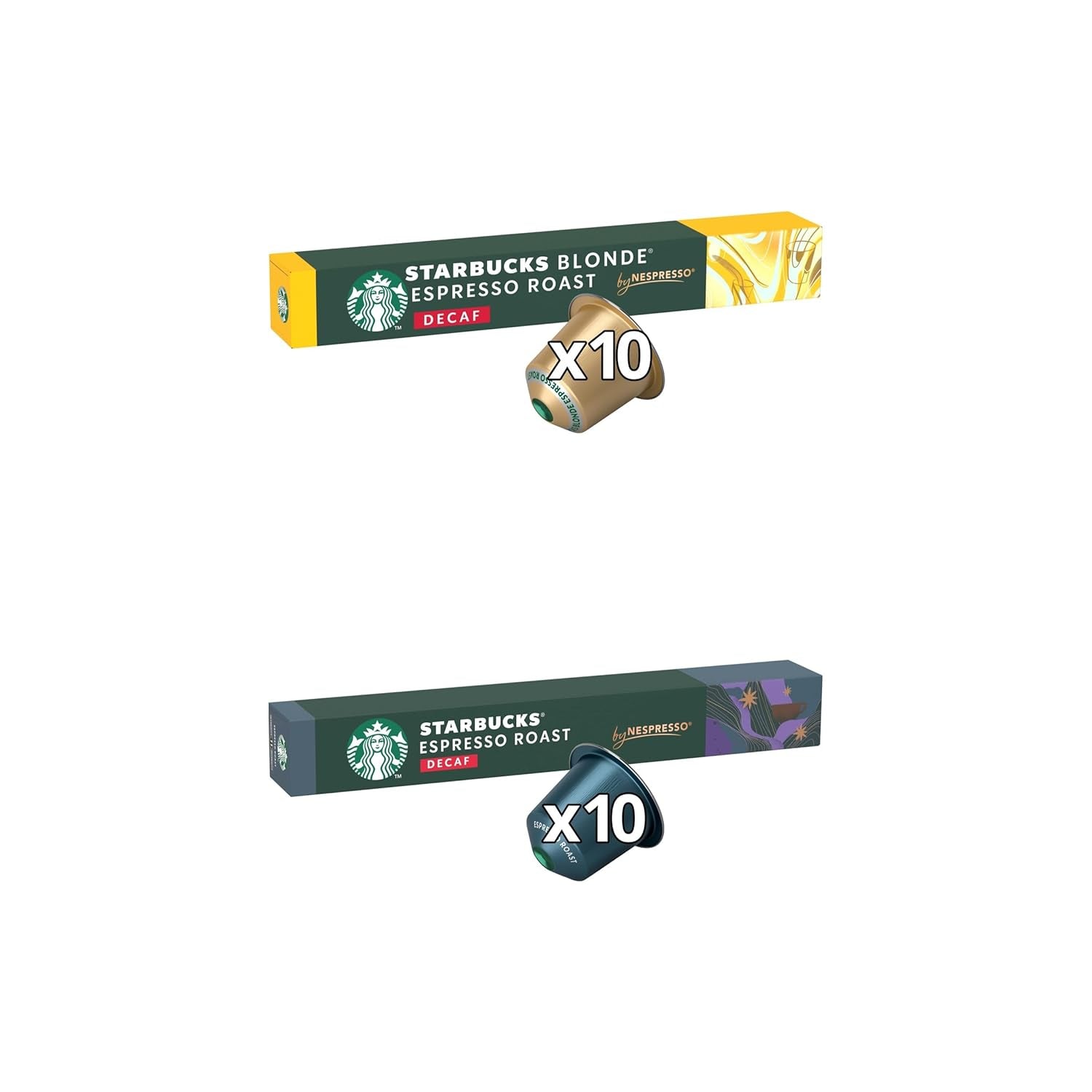 STARBUCKS Explorer Pack Decaf od Nespresso, Kaffeekapseln 6 x 10 (60 Kapseln) – Exklusiv bei Amazon