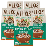 Allos neslazené proteinové müsli | Bio müsli | Ovesné vločky | Cereálie k snídani | Vegan (5 x 450 g), 1 kus (balení 5 ks)