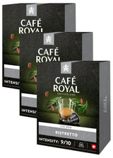 Café Royal Ristretto 36 Kapsel für Nespresso Kaffee Maschine - 9/10 Intensität - UTZ-zertifiziert Kaffeekapseln aus Aluminum (Backung mit 3)