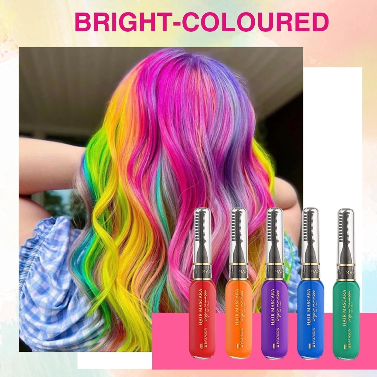 5 barev Dětská Dočasná barva na vlasy Smývatelná barevná řasenka Hair Chalk Salon Hair Dye Shop Naty Shop
