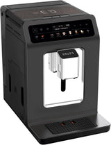 KRUPS Evidence One automatický kávovar na espresso s hadicí na mléko, cappuccino na jeden dotek, 12 speciálních nápojů, funkce 2 šálků, barevný displej, kávovar, certifikát TÜV, černá, EA895N10