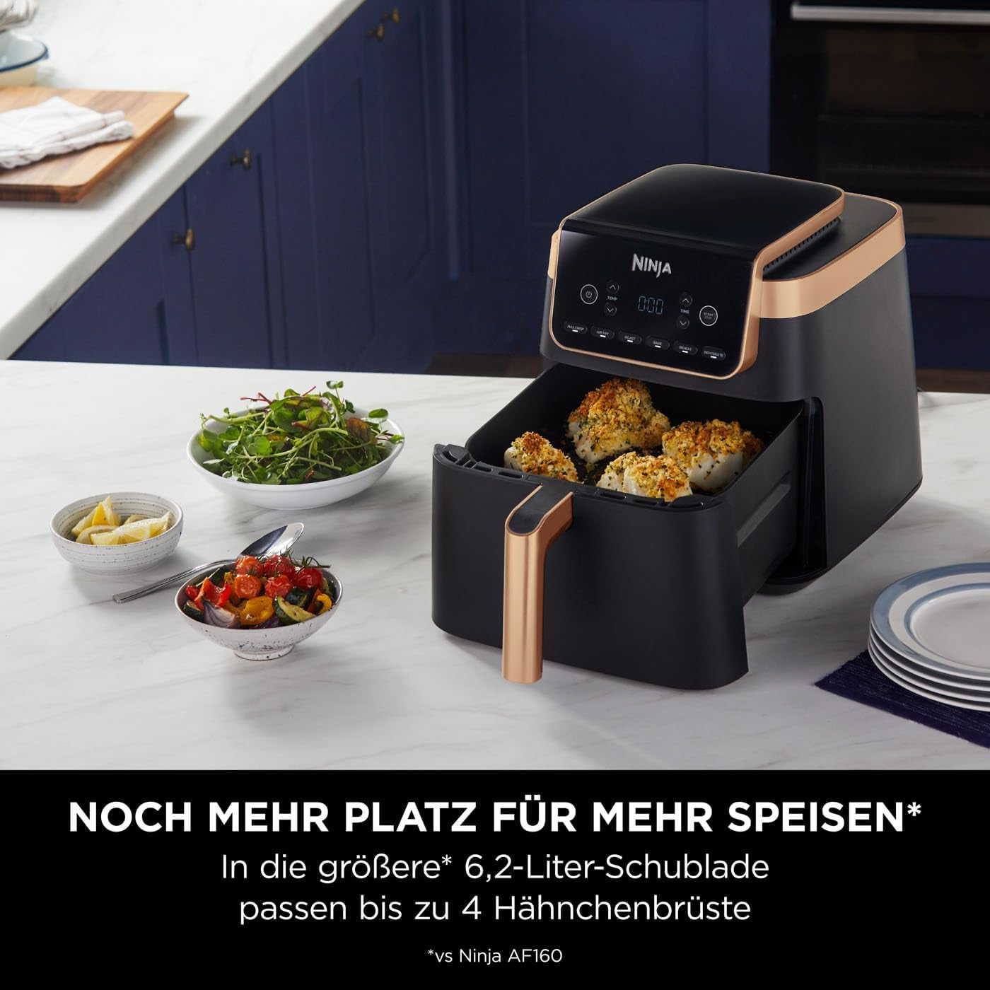 Fritéza Ninja Air Fryer MAX PRO AF180EUCP, 6,2 litru, bezolejová zařízení Naty Shop Appliances