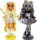 Speciální edice Rainbow High Shadow High - Madison Twins Sunny a Luna - 2 módní panenky ve žlutém a šedém značkovém oblečení, mix a sladění s doplňky - pro sběratele a děti 4-12 let