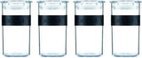 BODUM PRESSO skladovací dózy, plastové, černé, 4 x 0,25 l, 3 x 0,6 l, 3 x 1 l, 2 x 2 l Dózy na potraviny Naty Shop Black 0,25 l