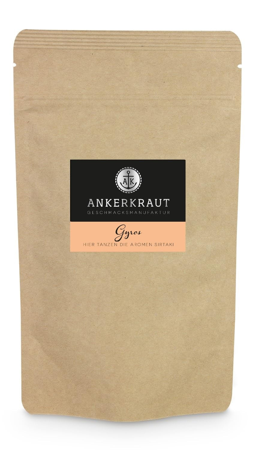 Ankerkraut Gyros, Gewürzmischung für Gyros, egal ob aus der Pfanne nebo vom Grill, mit Zwiebel, Knoblauch, majoránka, kmín, Piment und mehr, 80 g v Korkenglas