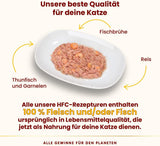 Almo Nature HFC Natural mokré krmivo pro kočky - tuňák a krevety, balení 24 ks (24 x 70 g)