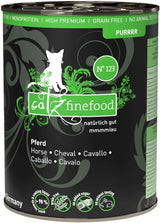 Mokré krmivo pro kočky Catz Finefood Purrrr Horse Monoprotein no. 123, pro kočky s citlivým zažíváním, 70% obsah masa, 6 krabic x 400 g