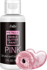 Tekuté jedlé třpytky, 60 ml Naty Shop Pink