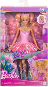 Mattel Barbie panenka s kouzelnou hůlkou a módními doplňky, fantasy motiv s křídly a oblečením měnícím barvy, JCP76, [vícebarevné]