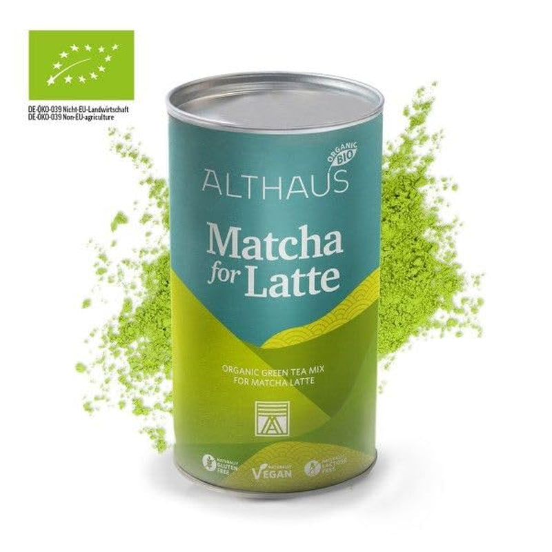 Matcha na latte Směs zeleného čaje s třtinovým cukrem, 400g, vegan, na 20 porcí