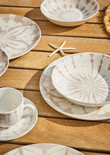 Mallorca, sada nádobí pro 6 osob, 18 kusů, porcelán, béžová
